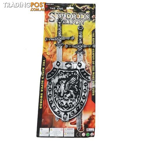 Knight Shield and Twin Sword Set - 9328644051099