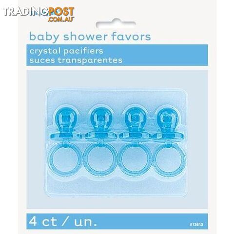 4 Pacifiers Crystal Blue 5cm 2 - 011179136438