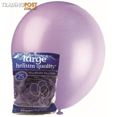 Lavender - 25 x 30cm (12) Decorator Balloons - 9311965025245