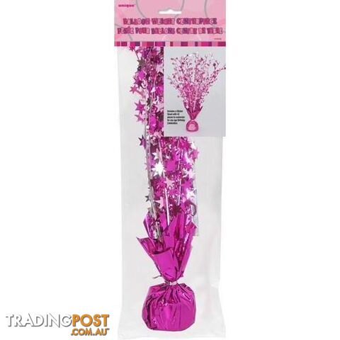 Glitz Pink Foil Balloon Weight And Sticker Sheet - 011179552306