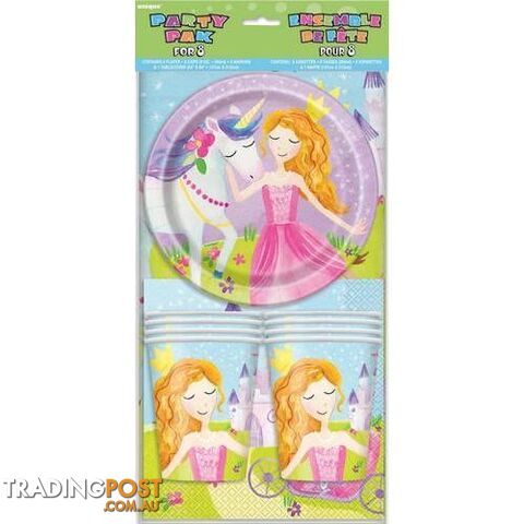 Magical Princess Party Pack For 8 - 011179583867