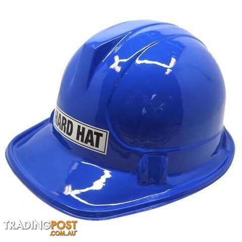 Construction Hard Hat - Royal Blue Plastic - 9311965122463