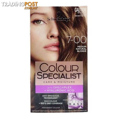Schwarzkopf Colour Specialist Supreme Care Colour Creme 7.00 Medium Natural Blonde Pack of 3 - 900077