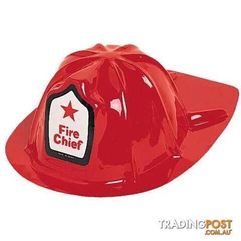 Fire Chief Helmet Hat - Child Plastic - 011179102686