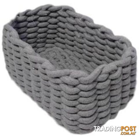 Cotton Rope Storage Basket 26x19x14cm - 800881