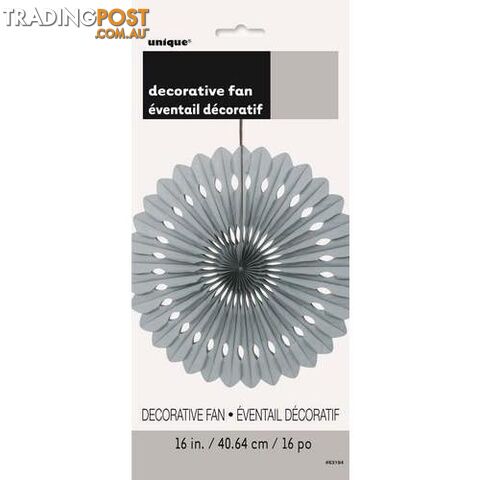 Decorative Fan Silver 40cm (16) - 011179631940