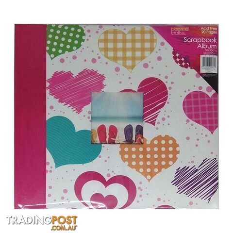 Scrapbook Album Hearts 30x30cm 20 Pages - 800348