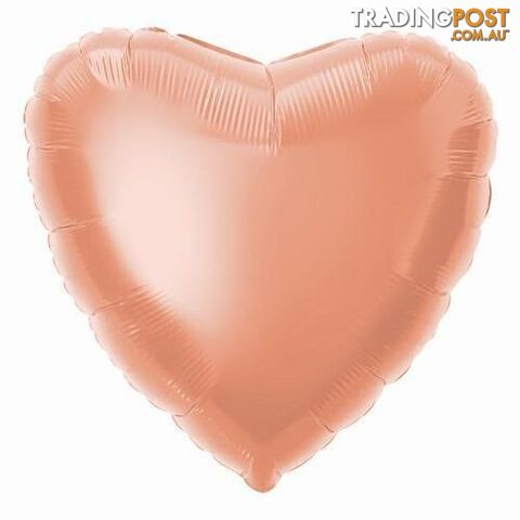 Rose Gold Heart 45cm (18) Foil Balloon Packaged - 011179529674