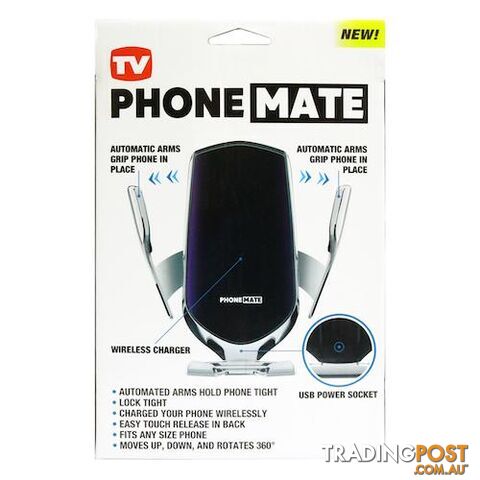 Phone Mate Wireless Car Mount Charger - 9328644069544