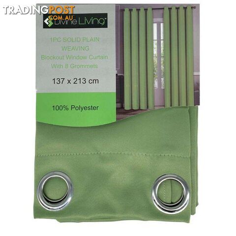 Divine Living Blockout Curtain Green - 800184