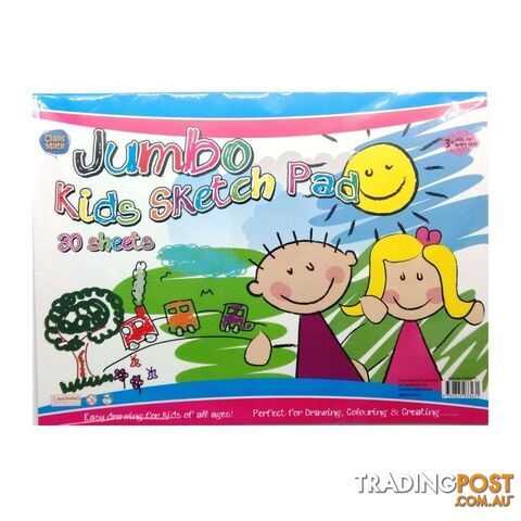 Jumbo Kids Sketch Pad 40x30cm - 9332625033431