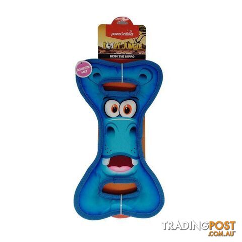 Pet Toy Loony Jungle Tugger Hippo - 9340957081860
