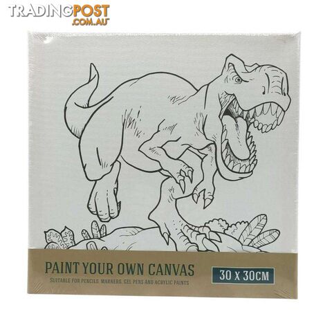 Printed Canvas Dinosaur 30X30cm - 800529