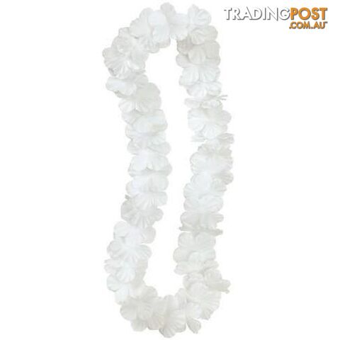 Luau Flower Lei 106cm 42 - White - 011179191413