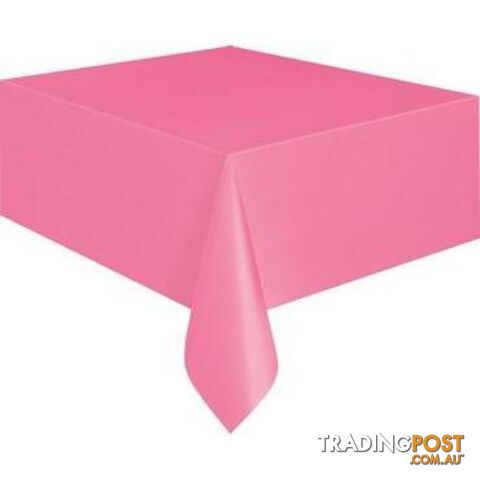 Hot Pink Unique Plastic Tablecover Rectangle 137cm x 274cm (54 x 108) - 011179050826