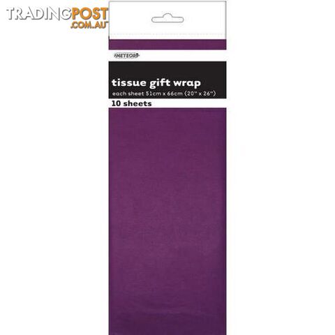 10 Tissue Sheets - Purple - 011179062829