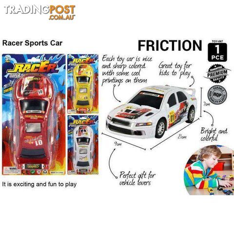 Friction Racing Car 20cm 1pce - 9315892255966
