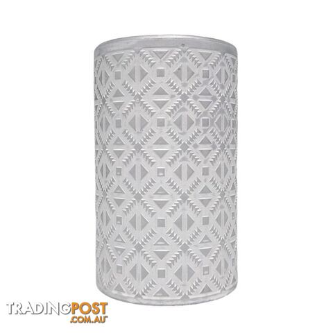 Tall Silver Pot Vase 13x21cm - 800376