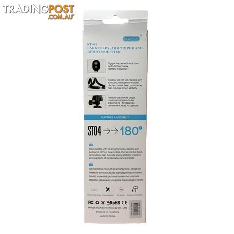 Flexible Smartphone Tripod with Remote Shutter - 6720191202789 - photo 2 of 2