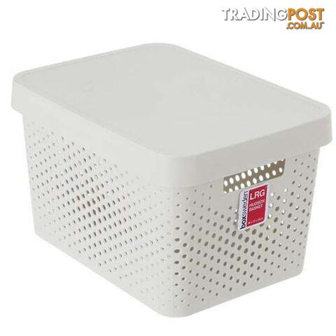 Hudson Basket with Lid 26x36x21.5cm - 9340957044537