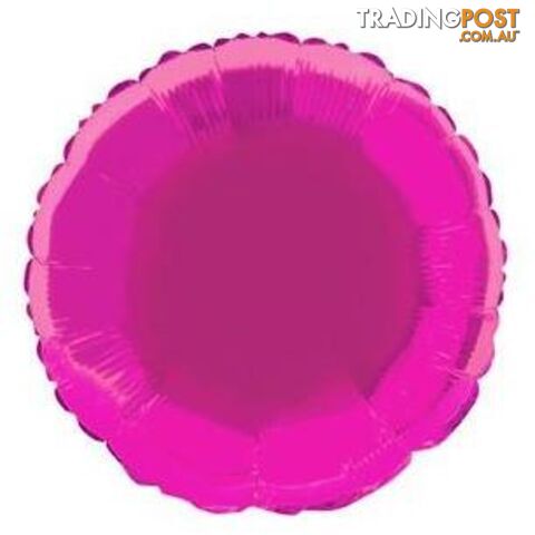 Hot Pink Round 45cm (18) Foil Balloon Packaged - 11179533374