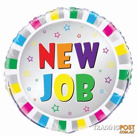 New Job 45cm (18) Foil Balloon Packaged - 011179566518