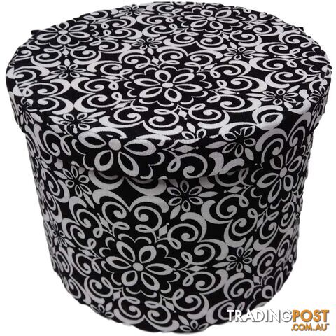Fabric Round Storage Box 19Hx24W - 800876