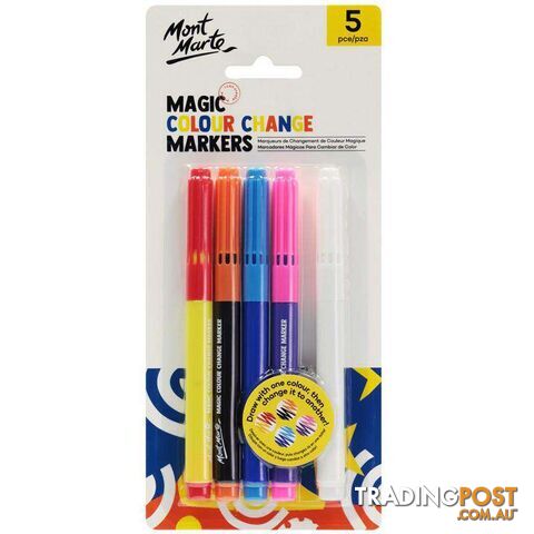 Magic Colour Change Markers 5pce - 9328577037825