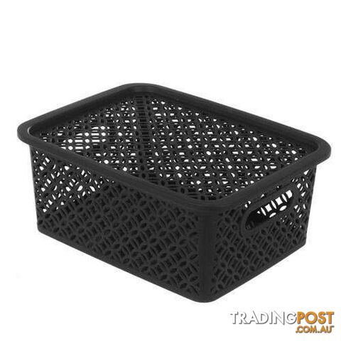 Medallion Basket with Lid 5L 4 Assorted Colours - 9340957084021