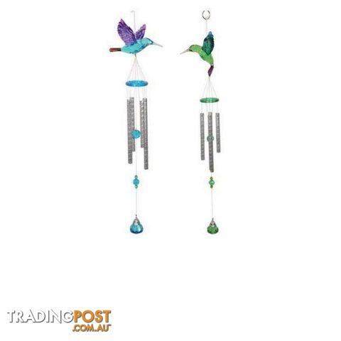 Acrylic Humming Bird Wind Chime 1pce - 9319844594875