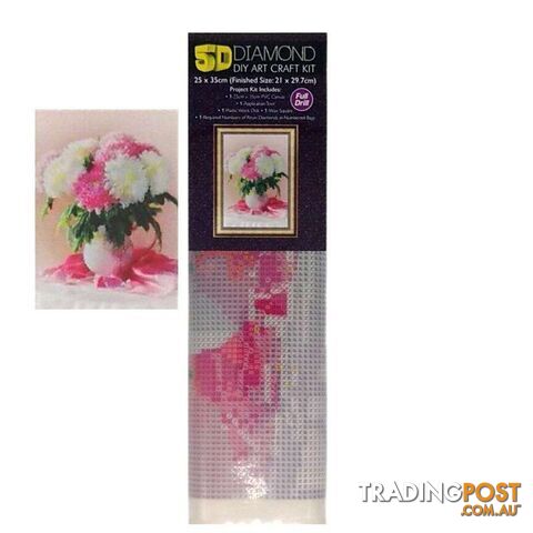 5D Diamond Art Painting Flower Arrangement - 800489