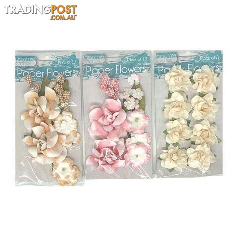 Paper Flowers Pack of 3 - 900029