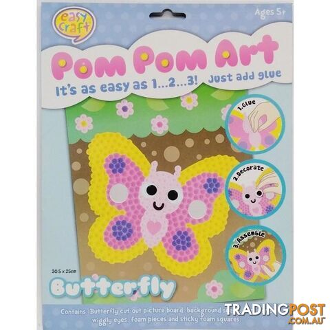 Pom Pom Craft Kit 4 Assorted Designs - 800709