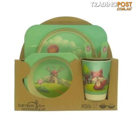 Kids Feeding Set Bamboo Fiber Fox - 801068