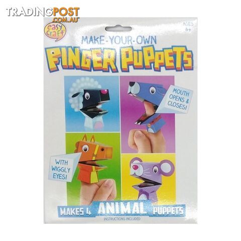 Finger Puppet Kit 4Pk Assorted 4 Designs - 800698