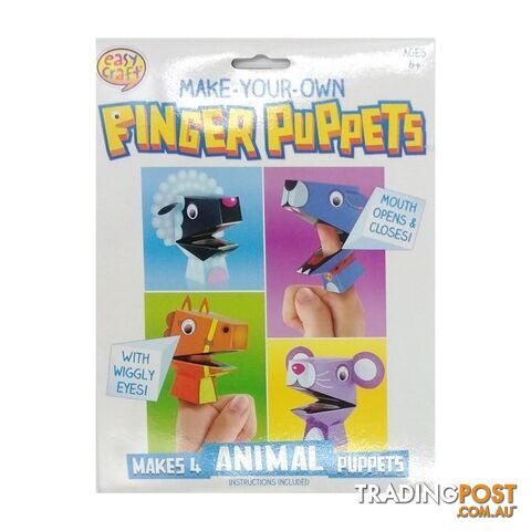Finger Puppet Kit 4Pk Assorted 4 Designs - 800698