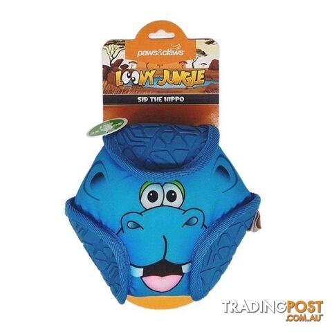 Pet Toy Loony Jungle Hippo 15cm - 9340957081839