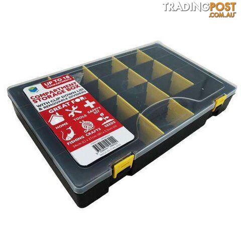 Storage Compartment Box Black 34x21x5cm - 9328644046002