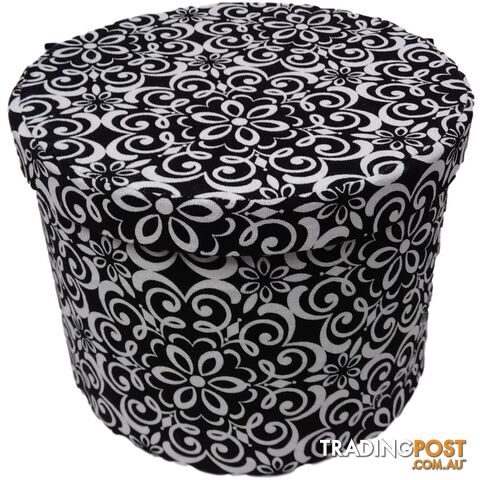 Fabric Round Storage Box 22Hx29W - 800874