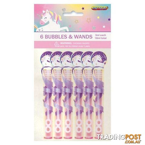 6 Bubbles & Wands - Unicorn - 9311965724988