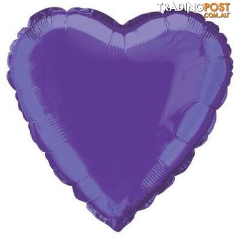 Purple Heart 45cm (18) Foil Balloon Packaged - 011179529568
