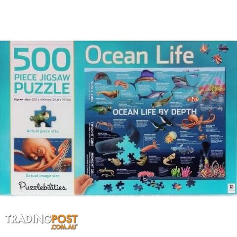 Jigsaw Ocean Life 500pcs - 9781488933714
