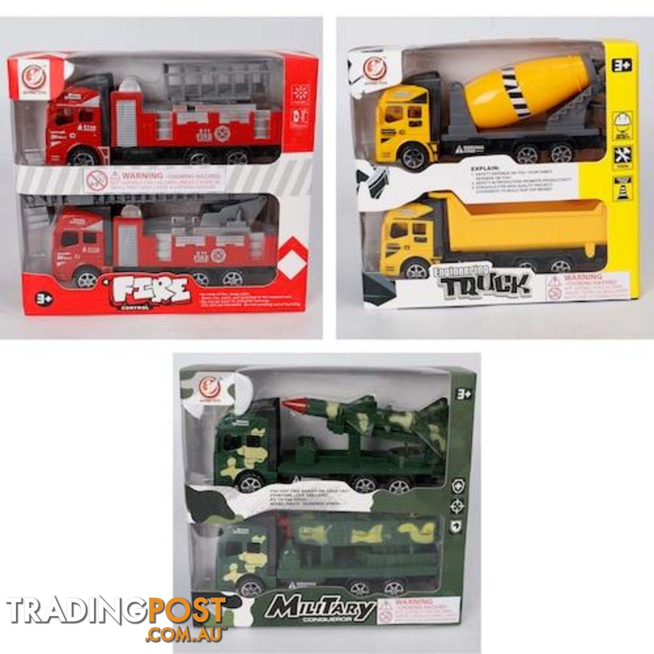 Diecast Trucks 2Pk Assorted Colours - 9328644051303