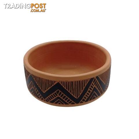 Wide Terracotta Pot 20x9cm Assorted Designs - 9328644071196