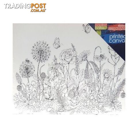 Printed Colour In Canvas 40x50cm Flowers - 800997