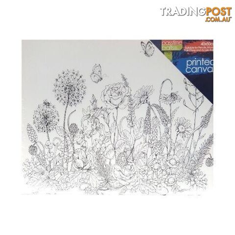 Printed Colour In Canvas 40x50cm Flowers - 800997