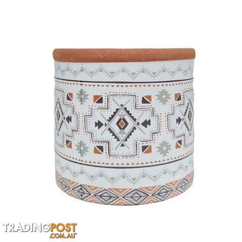 Mosaic Terracotta Earth Tones Pot Medium - 800369
