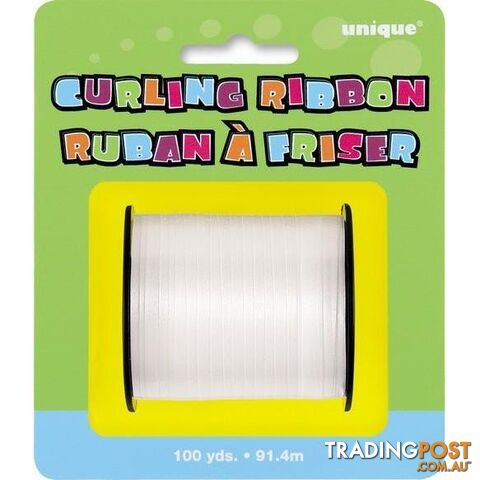 Curling Ribbon 914m 100yds - White - 011179486212
