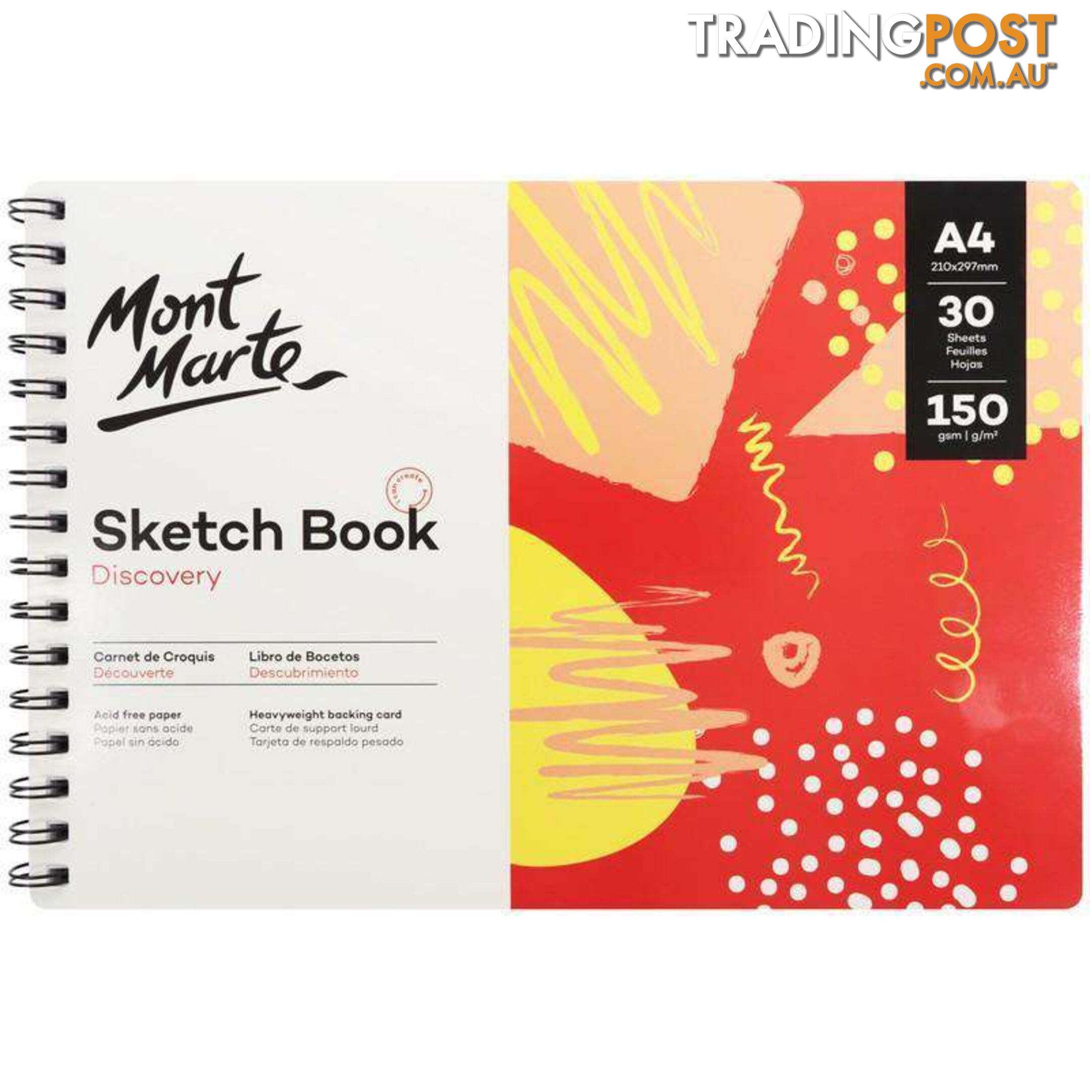 Discovery Sketch Book A4 (8.3 x 11.7in) 30 Sheets 150gsm - 9328577039379