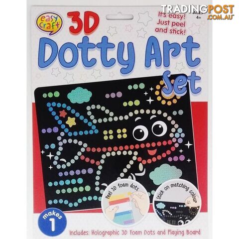 3D Dotty Art Set Assorted 6 Designs - 800675